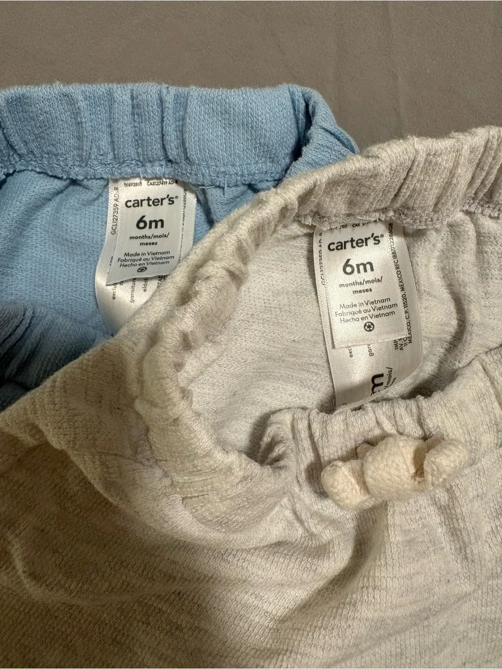 Carter’s 6M Drawstring Shorts Set - Blue & Grey